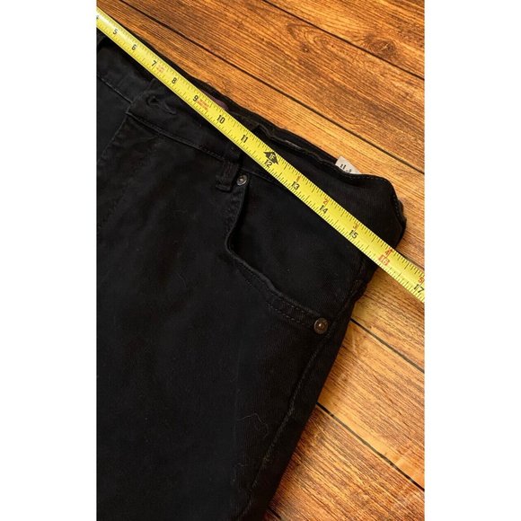Gloria Vanderbilt  Jeans Women’s Size 14 Long High Rise Flat Front Black  Denim - Picture 6 of 8